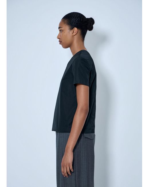 Jil Sander Blue V-Neck Top