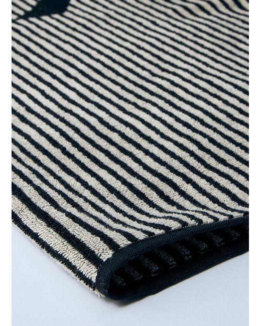 Saint Laurent Gray Cassandre Striped Towel