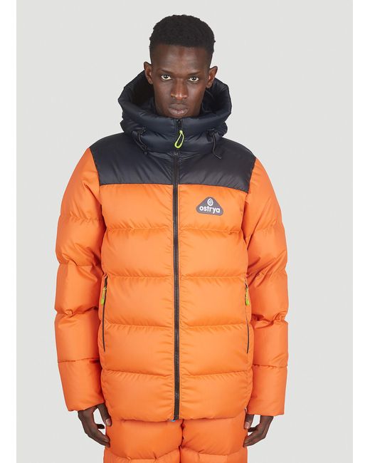 Ostrya Henson Down Parka in Orange for Men | Lyst