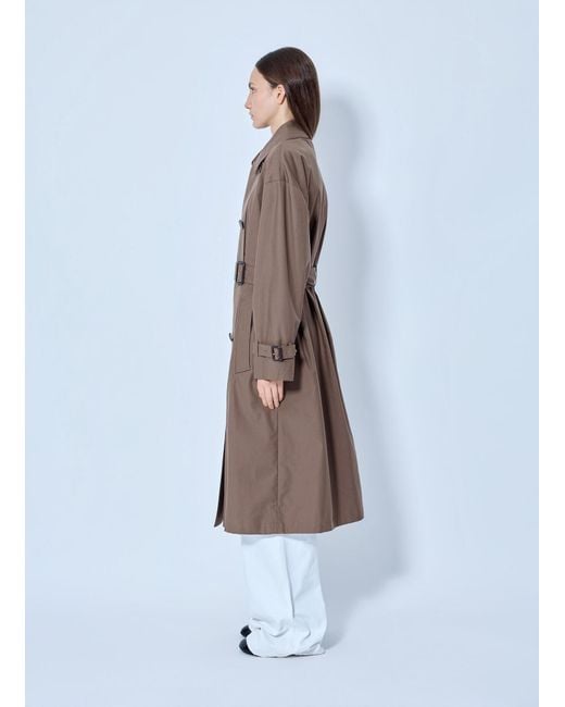 Max Mara White Classic Cotton Trench Coat