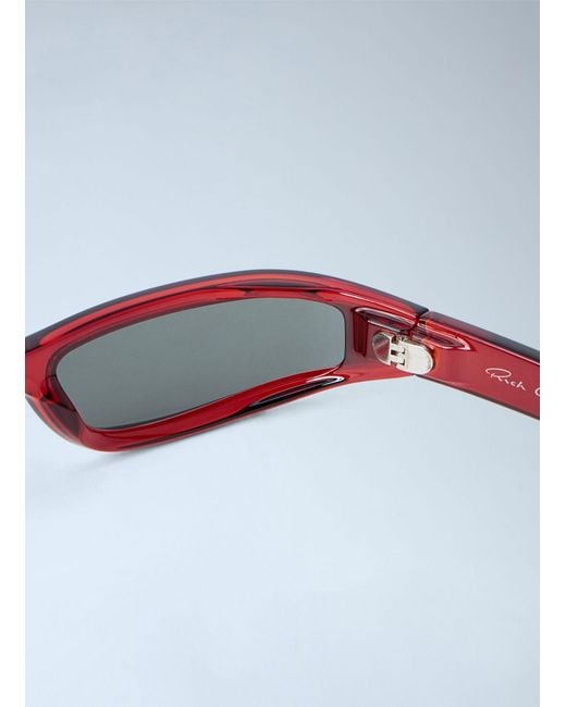 Rick Owens White Fog Sunglasses for men