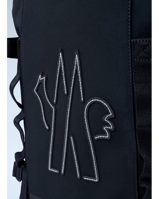 Moncler Blue Logo Motif Backpack for men