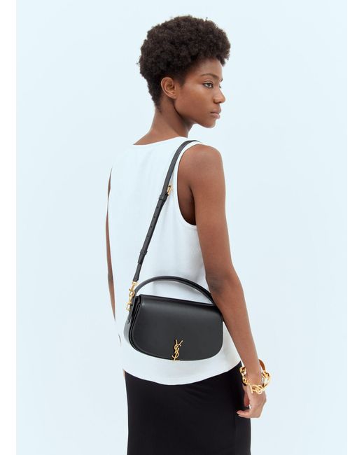 Saint Laurent White Voltaire Shoulder Bag