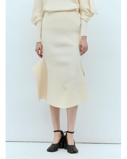 Issey Miyake White Exhuberance Skirt