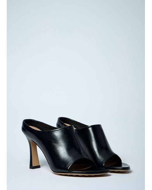 Bottega Veneta Gray Rana Heeled Mules