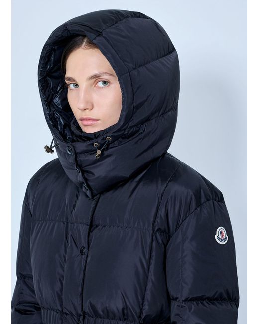 Moncler Blue Agneux Hooded Short Down Jacket