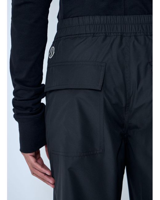 Moncler Blue Rick Owens Elasticated Drawstring Pants