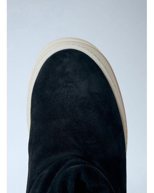 Rick Owens Blue Mega Bumper Platform Boots for men