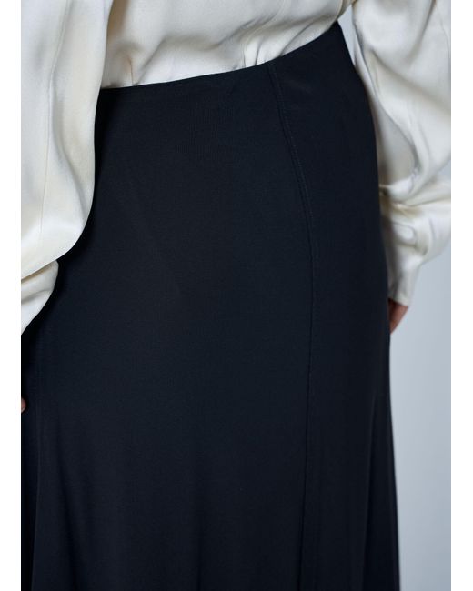 Totême Blue Flared Jersey Skirt