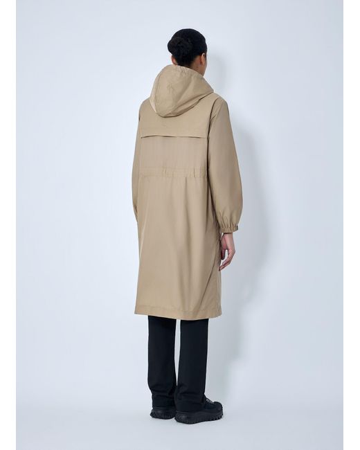 Moncler Natural Hooded Parka Coat