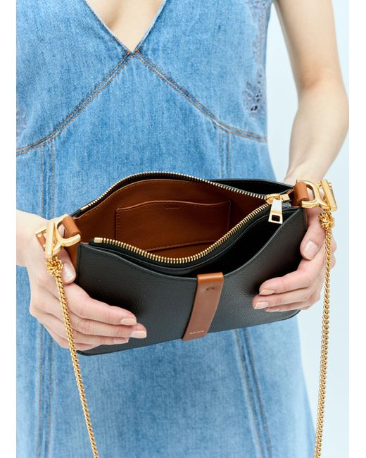 Chloé Blue Marcie Pouch On Chain Shoulder Bag