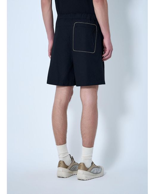 Moncler Blue Elasticated Waist Technical Shorts for men