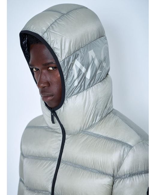 Moncler Blue Guadiana Hooded Down Jacket for men