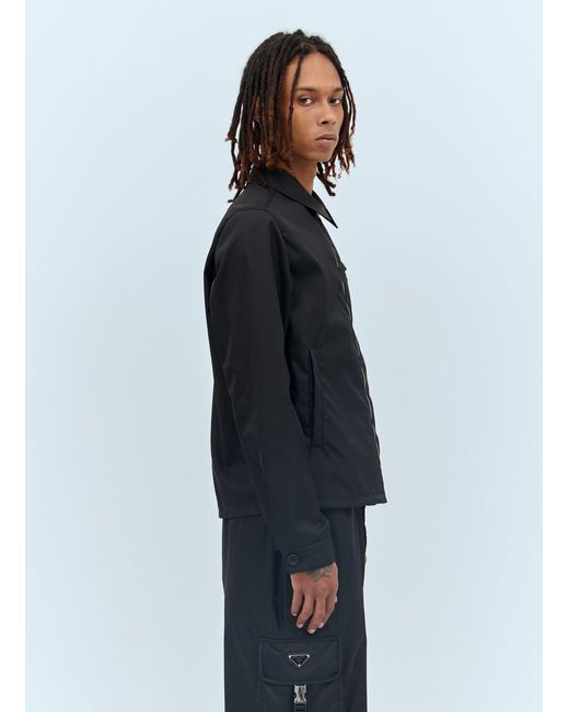 Prada Blue Re-Nylon Blouson Jacket for men