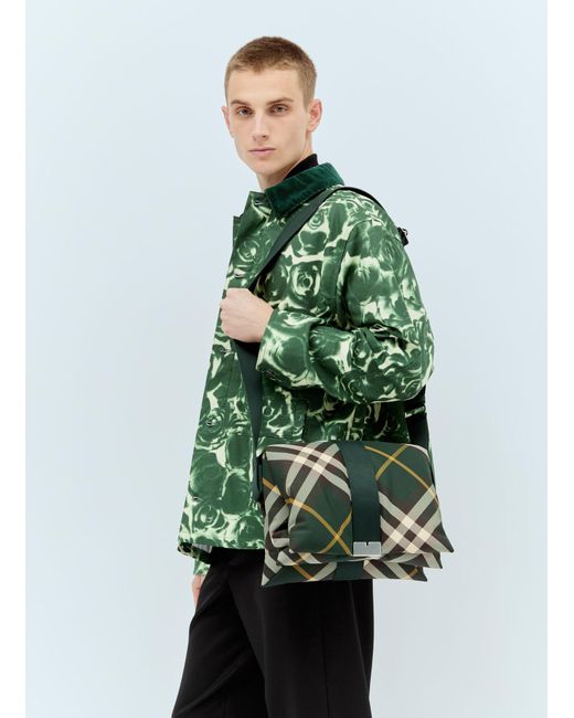 Burberry Green Pillow Crossbody Bag for men