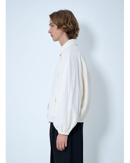Jacquemus White Zip-Front Jacket for men
