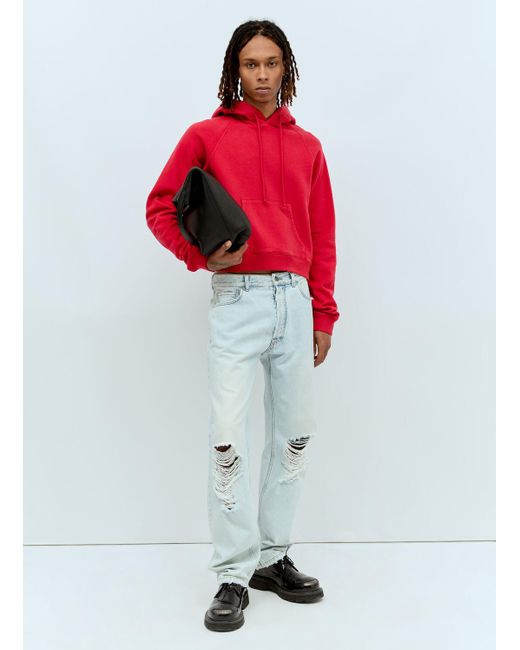The Row Red Frances Cropped Sweatshirt for men