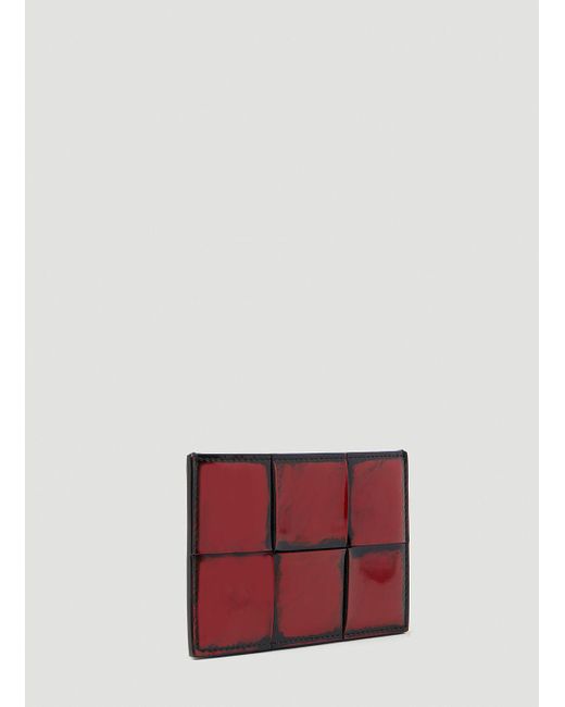 Bottega Veneta Red Cassette Cardholder for men
