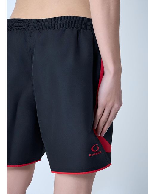 Balenciaga Blue Soccer Swim Shorts for men