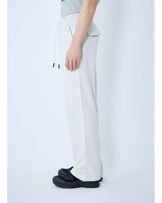 Moncler Blue Logo Patch Track Pants for men