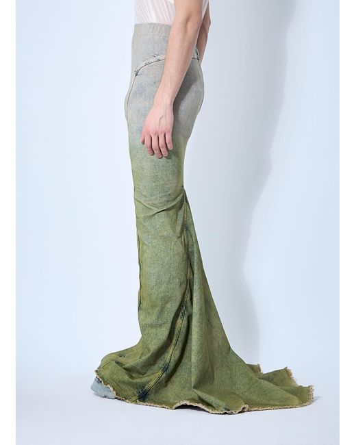 Moncler Green Acid Degrade Al Maxi Skirt