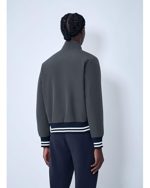 Moncler Blue Prieure Reversible Down Bomber Jacket for men