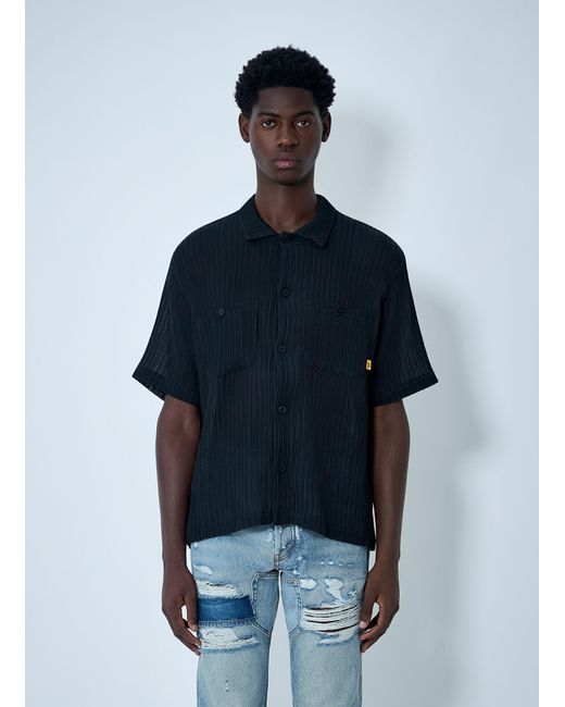 GALLERY DEPT. Blue Pleated Shirt for men