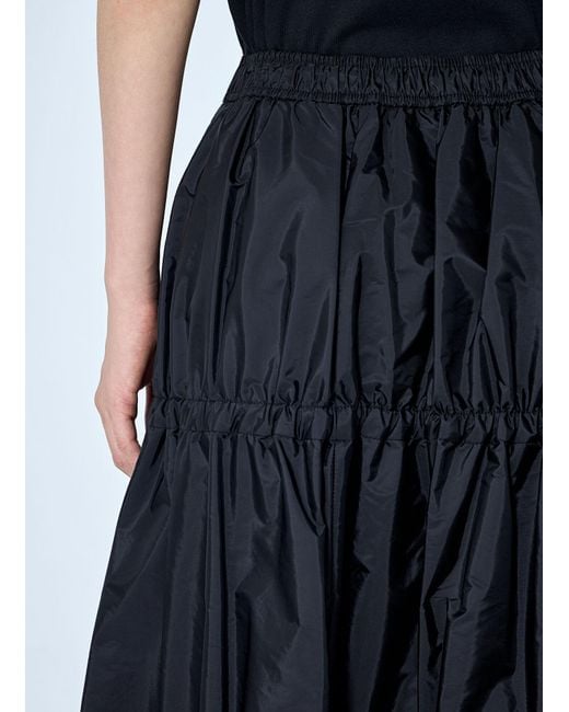 Moncler Blue Tiered Maxi Skirt