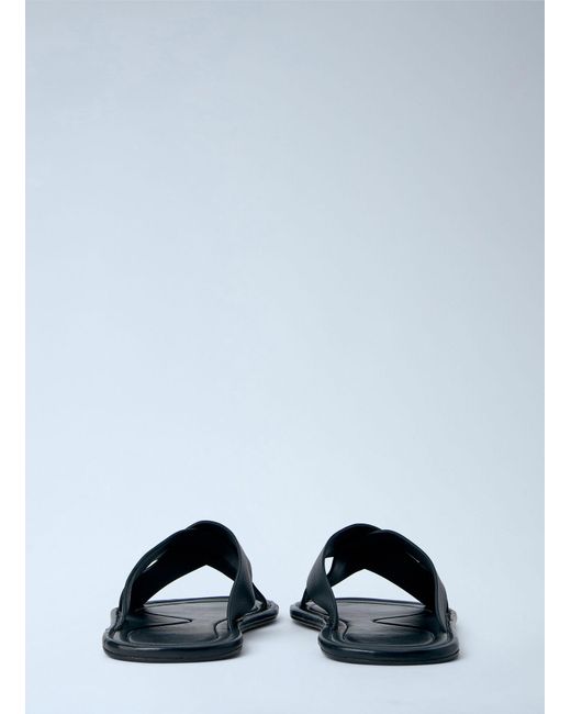 The Row Blue Malick Crossed-Strap Sandals for men