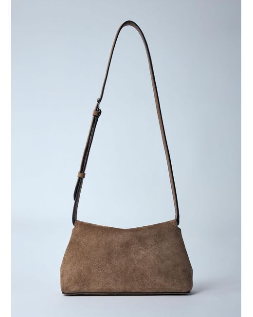 Totême  Multicolor T-Lock Suede Clutch