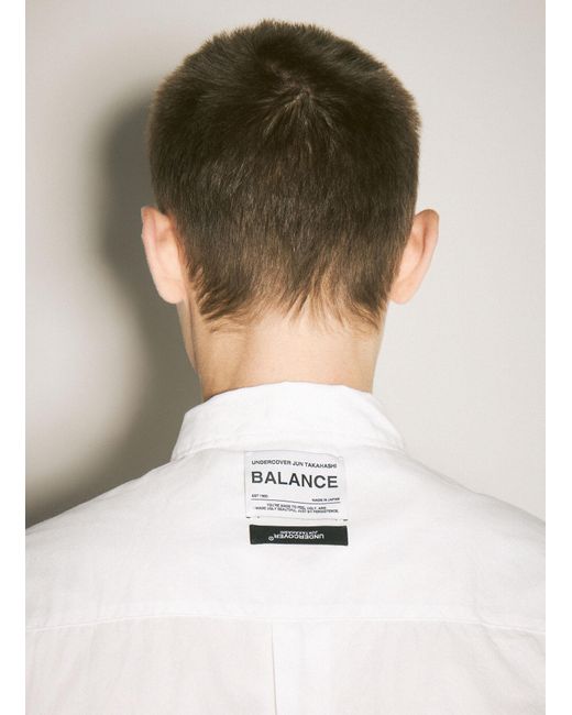 Undercover White Logo Patch Shirt for men