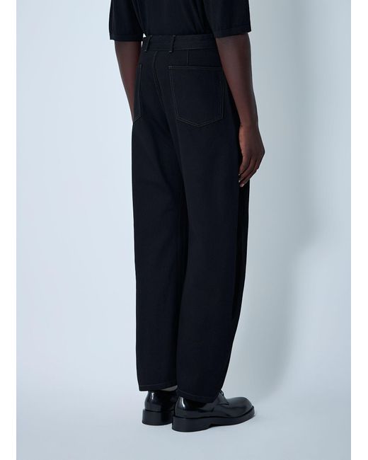 Lemaire Blue Twisted Pants for men