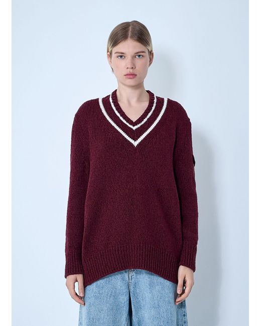 Moncler Red Wool Sweater