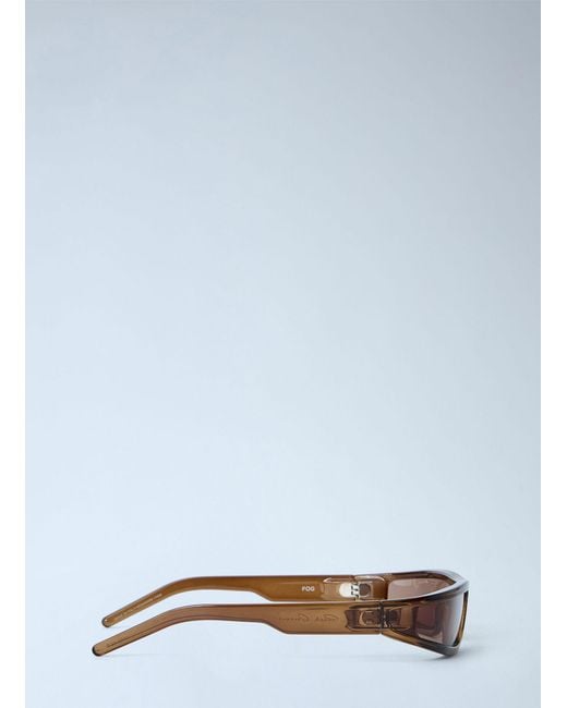 Rick Owens White Fog Sunglasses for men
