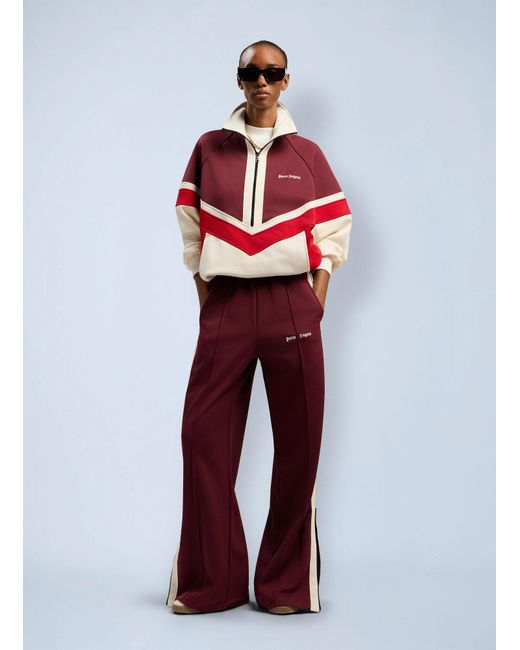 Palm Angels Red Zip Track Pants