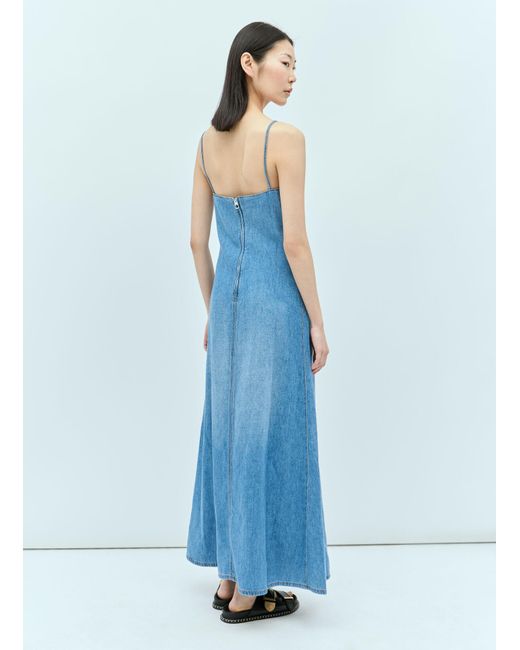 Chloé Blue Denim Maxi Dress