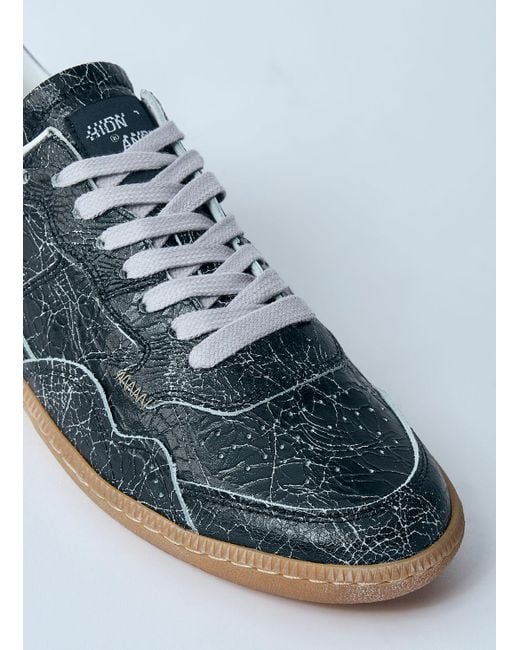 HIDNANDER Blue Mega T Crinkle Sneakers