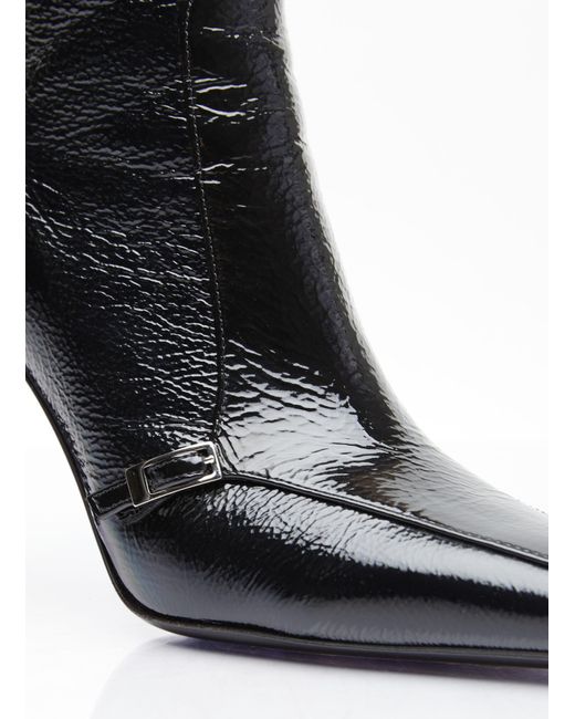 Saint Laurent Black Vendome Leather Boots