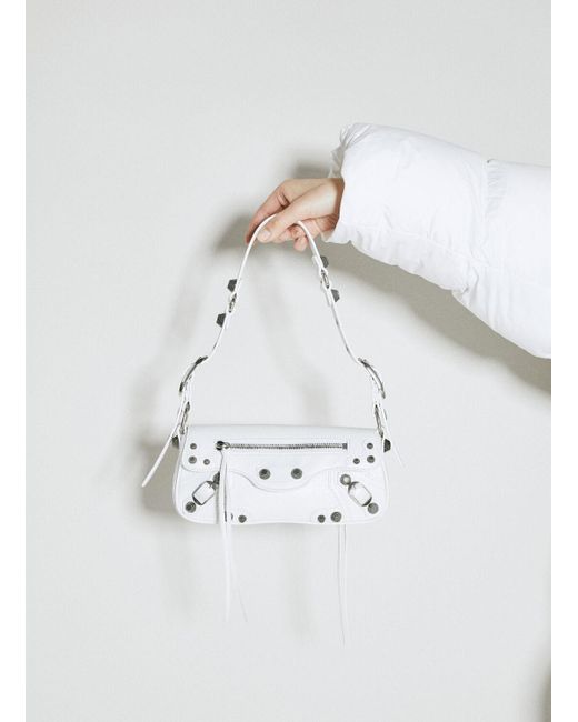 Balenciaga White Le Cagole Xs Sling Shoulder Bag