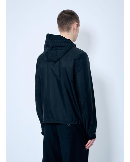 Prada Blue Re-Nylon Hooded Jacket for men