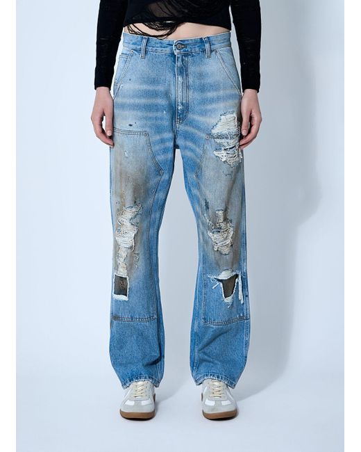 MM6 by Maison Martin Margiela Blue 5 Pocket Jeans