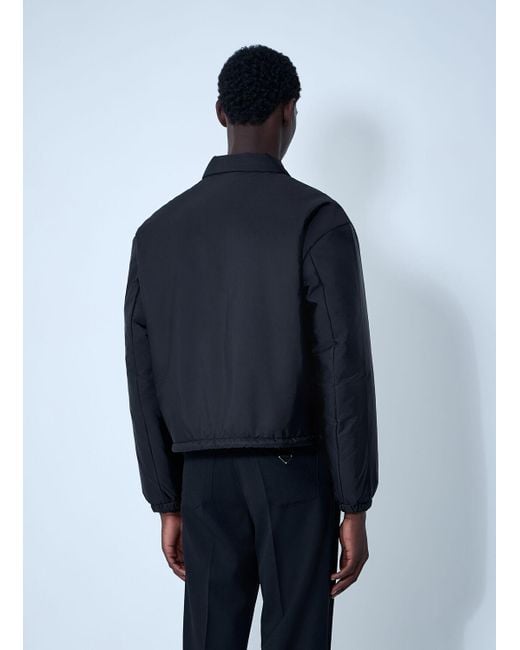 Prada Blue Short Re-Nylon Down Jacket for men