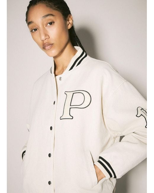 Prada Natural Canvas Bomber Jacket