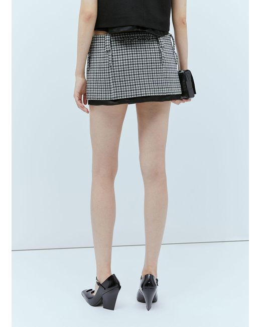 Miu Miu Blue Tweed Mini Skirt