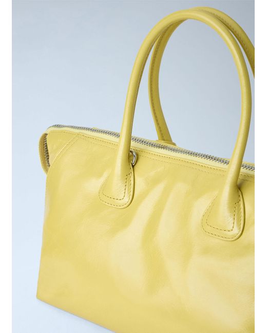 Miu Miu Blue Leather Top Handle Bag
