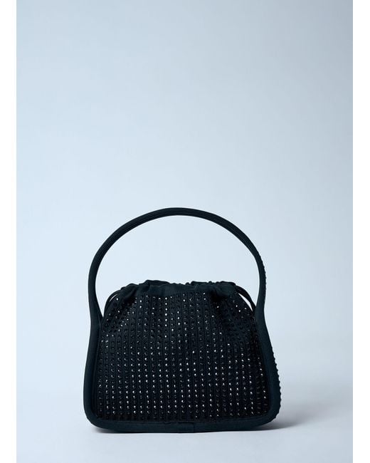 Alexander Wang Blue Small Ryan Rhinestone Handbag