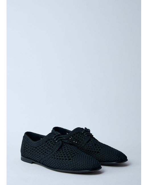 Dolce & Gabbana Multicolor Woven Derby Shoes for men