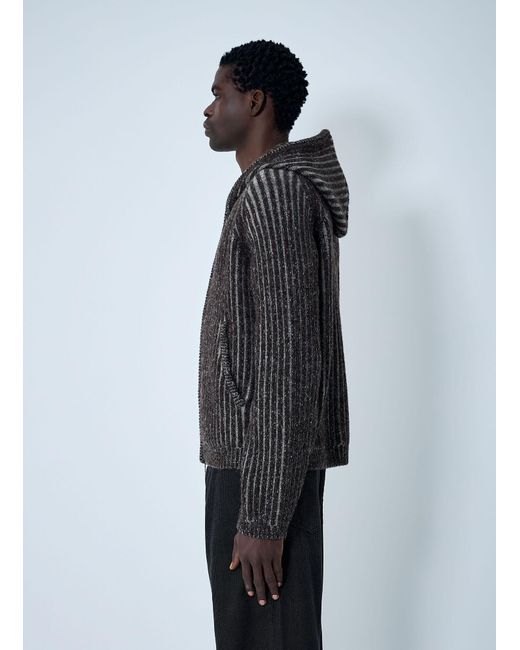 Our Legacy Black Level Hood Zip-Up Sweatshirt for men