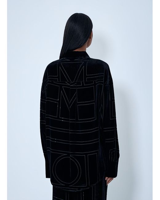 Totême  Blue Devoré Shirt