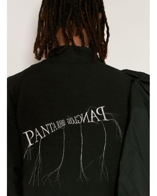 Yohji Yamamoto Black Pleated Overlay Jacket for men